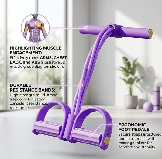 Oasis DailyFit – Premium Multi-Function Pedal Resistance Trainer