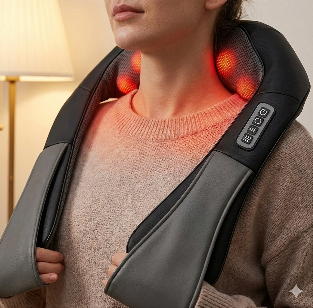 Neck and Shoulder Massager Heated Back Massager U Shape