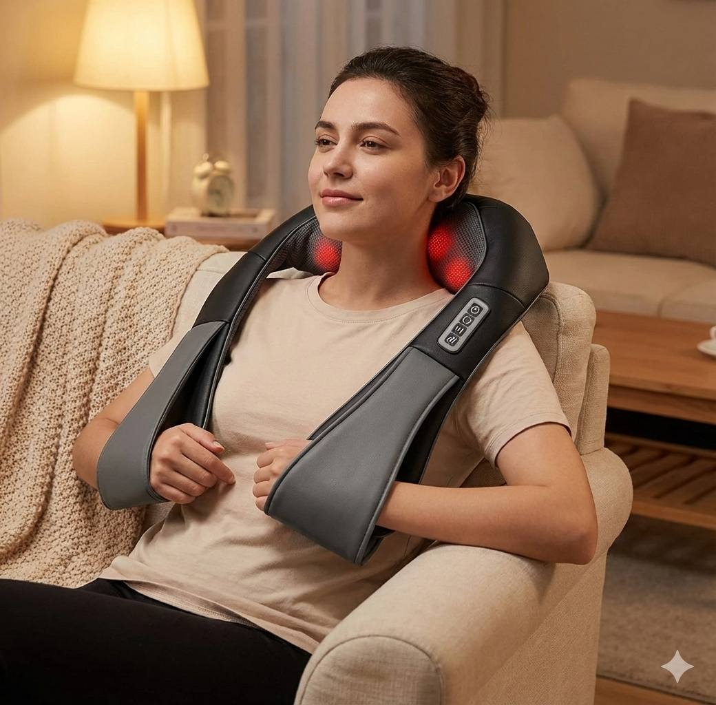 Neck and Shoulder Massager Heated Back Massager U Shape